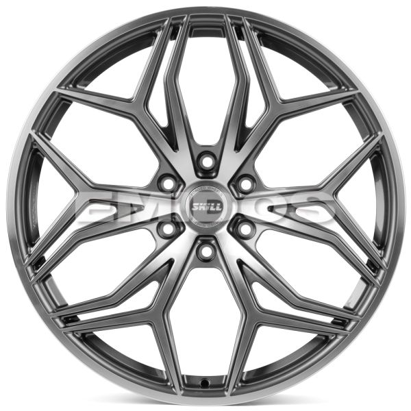 КОВАНЫЕ ДИСКИ 230411G SKILL SV353-FG485 22 J9 ET19 6X139.7 106.1 ГРАФИТ + ПОЛИРОВАННЫЕ СПИЦЫ