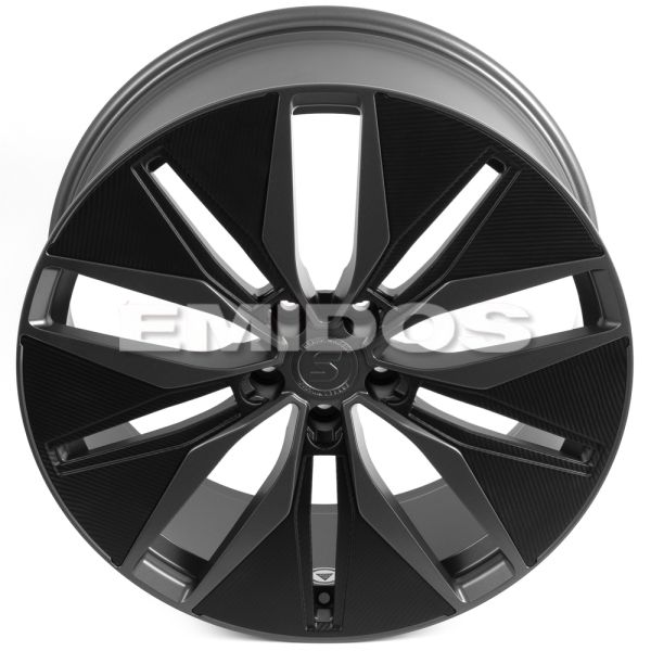 КОВАНЫЕ ДИСКИ H250513N SKILL SV380-SV482 22 J9.5 ET42.5 5X120 72.6 ГРАФИТ МАТОВЫЙ + КАРБОН SFC13