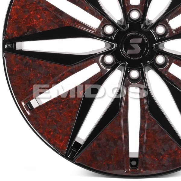 КОВАНЫЕ ДИСКИ H240607G SKILL SV380-SV481 22 J9 ET19 6X139.7 77.8 ЧЁРНЫЙ ГЛЯНЦЕВЫЙ + КАРБОН SFC09