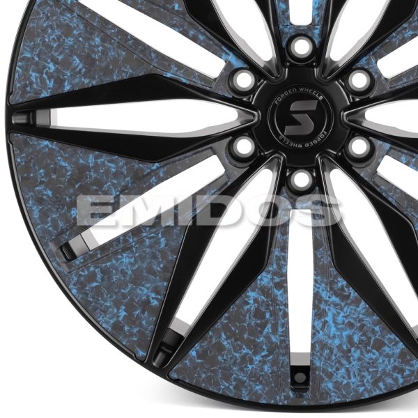 КОВАНЫЕ ДИСКИ H240607S SKILL SV380-SV481 22 J9 ET19 6X139.7 77.8 ЧЁРНЫЙ МАТОВЫЙ + КАРБОН SFC18