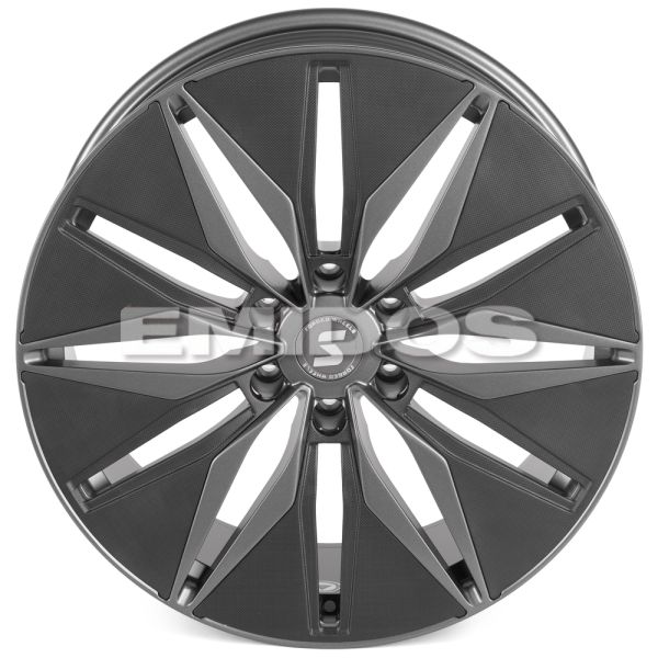 КОВАНЫЕ ДИСКИ H240607D SKILL SV380-SV481 22 J9 ET19 6X139.7 77.8 ГРАФИТ МАТОВЫЙ + КАРБОН SFC12