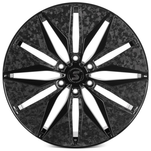 КОВАНЫЕ ДИСКИ H240607W SKILL SV380-SV481 22 J9 ET28 6X139.7 78.1 ЧЁРНЫЙ ГЛЯНЦЕВЫЙ + КАРБОН SFC06