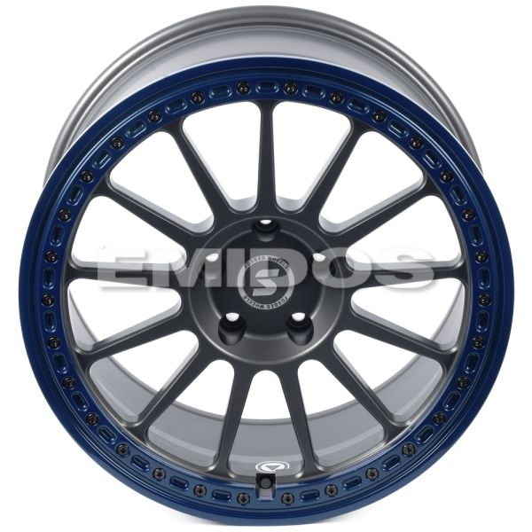 КОВАНЫЕ ДИСКИ H250611G SKILL SV426-SV452 20 J9.5 ET20 5X130 84.1 ГРАФИТ МАТОВЫЙ + СИНИЙ ОБОД