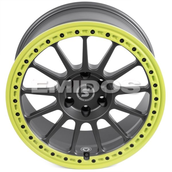 КОВАНЫЕ ДИСКИ H250611J SKILL SV426-SV452 20 J9.5 ET30 6X135 87.1 ГРАФИТ МАТОВЫЙ + ЗЕЛЕНЫЙ ОБОД