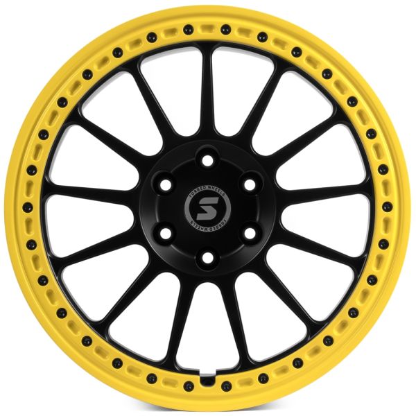 КОВАНЫЕ ДИСКИ H250611H SKILL SV426-SV451 20 J9 ET19 6X139.7 77.8 ЧЕРНЫЙ МАТОВЫЙ + ЖЕЛТЫЙ ОБОД