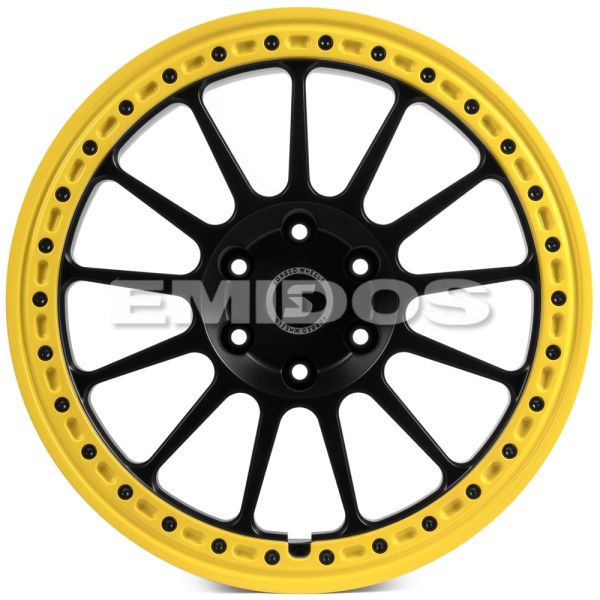 КОВАНЫЕ ДИСКИ H250611H SKILL SV426-SV451 20 J9 ET19 6X139.7 77.8 ЧЕРНЫЙ МАТОВЫЙ + ЖЕЛТЫЙ ОБОД