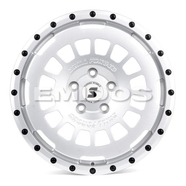 КОВАНЫЕ ДИСКИ H241228G SKILL SV606-SV420 18 J8.5 ET45 5X120 65.1 СЕРЕБРО ГЛЯНЦЕВОЕ + ЧЁРНЫЕ ДЕКОРАТИ