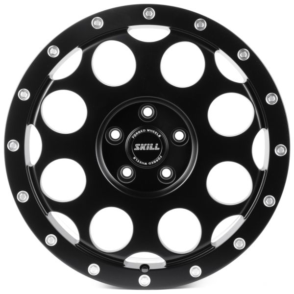 КОВАНЫЕ ДИСКИ H250114C SKILL SV607-SK302 18 J8.5 ET45 5X120 65.1 ЧЁРНЫЙ МАТОВЫЙ + ПОЛИРОВАННЫЕ ДЕКОР