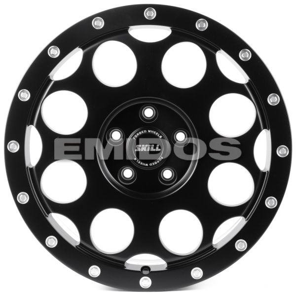 КОВАНЫЕ ДИСКИ H250114C SKILL SV607-SK302 18 J8.5 ET45 5X120 65.1 ЧЁРНЫЙ МАТОВЫЙ + ПОЛИРОВАННЫЕ ДЕКОР