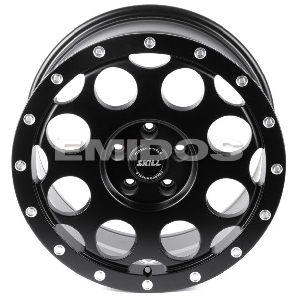 КОВАНЫЕ ДИСКИ H250114C SKILL SV607-SK302 18 J8.5 ET45 5X120 65.1 ЧЁРНЫЙ МАТОВЫЙ + ПОЛИРОВАННЫЕ ДЕКОР