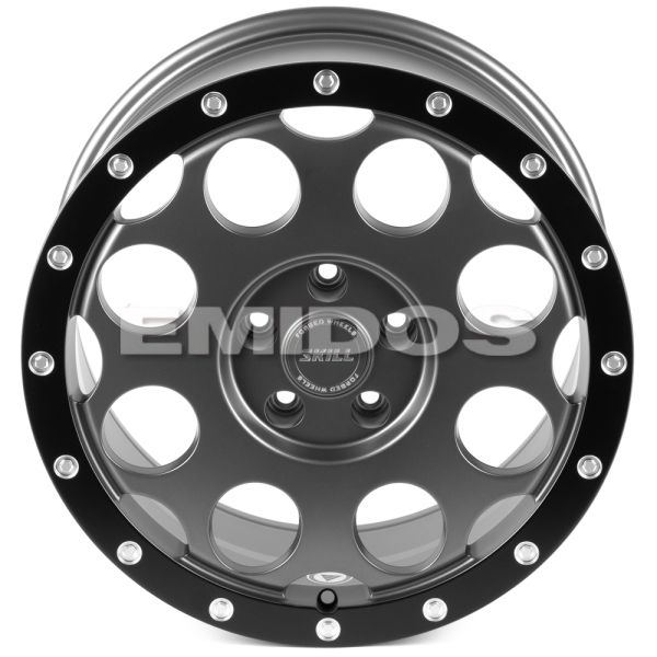 КОВАНЫЕ ДИСКИ H250114B SKILL SV607-SL190 18 J8.5 ET45 5X120 65.1 ГРАФИТ МАТОВЫЙ + МАТОВЫЙ ОБОД + ПОЛ