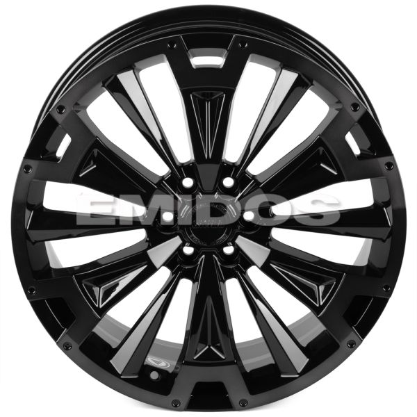 КОВАНЫЕ ДИСКИ H250522B SKILL SV619-SV449 20 J8 ET46 6X114.3 67.1 ЧЁРНЫЙ ГЛЯНЦЕВЫЙ + ПОЛИРОВАННЫЕ СПИ