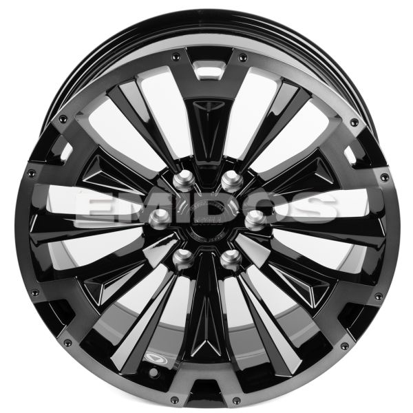 КОВАНЫЕ ДИСКИ H241229A SKILL SV619-CS412 20 J9 ET50 6X139.7 95.1 ЧЁРНЫЙ ГЛЯНЦЕВЫЙ + ПОЛИРОВАННЫЕ СПИ