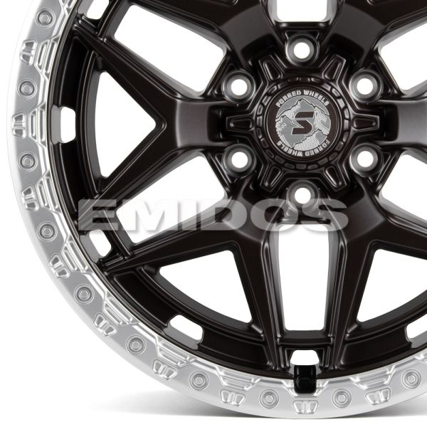 КОВАНЫЕ ДИСКИ H240602C SKILL SV631-SK333 20 J9 ET28 6X139.7 106.1 БРОНЗА МАТОВАЯ + ПОЛИРОВАННЫЙ ОБОД