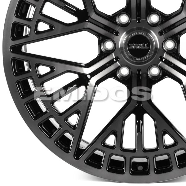 КОВАНЫЕ ДИСКИ H241016D SKILL SV762-CT400 22 J10 ET10 6X139.7 77.8 ЧЁРНЫЙ ГЛЯНЦЕВЫЙ + ПОЛИРОВАННЫЕ СП