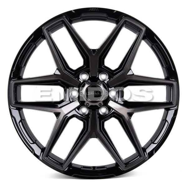 КОВАНЫЕ ДИСКИ H231102D SKILL SV854-CT398 22 J9 ET45 6X139.7 95.1 ЧЁРНЫЙ ГЛЯНЦЕВЫЙ + ПОЛИРОВКА + ЧЁРН