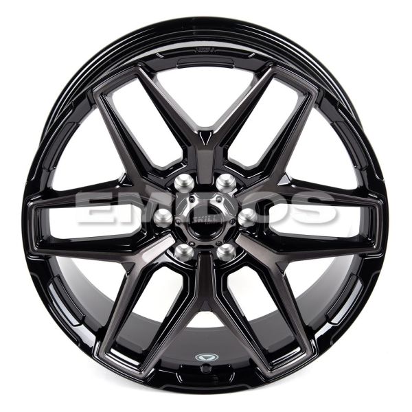 КОВАНЫЕ ДИСКИ H231102D SKILL SV854-CT398 22 J9 ET45 6X139.7 95.1 ЧЁРНЫЙ ГЛЯНЦЕВЫЙ + ПОЛИРОВКА + ЧЁРН