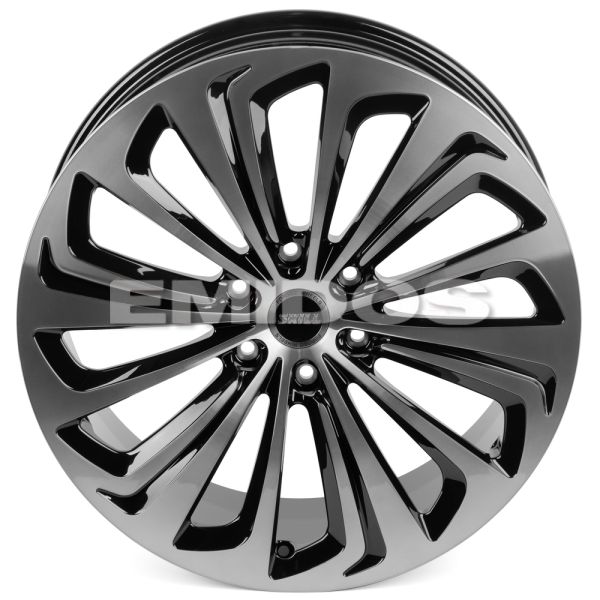 КОВАНЫЕ ДИСКИ 230330Y SKILL SV905-CS286 22 J9 ET50 6X139.7 95.1 ЧЁРНЫЙ + ПОЛИРОВАННЫЕ СПИЦЫ