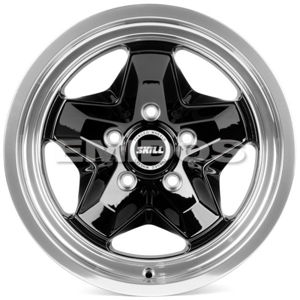 КОВАНЫЕ ДИСКИ H230612A SKILL SV911-SV274 17 J8.5 ET12 5X127 71.5 ЧЁРНЫЙ + ПОЛИРОВАННЫЙ ОБОД