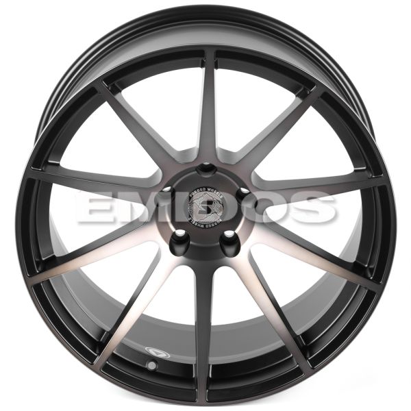 КОВАНЫЕ ДИСКИ H250917U SKILL SV994-SK335 20 J10 ET-20 5X127 71.5 ЧЁРНЫЙ МАТОВЫЙ + ПОЛИРОВАННЫЕ СПИЦЫ