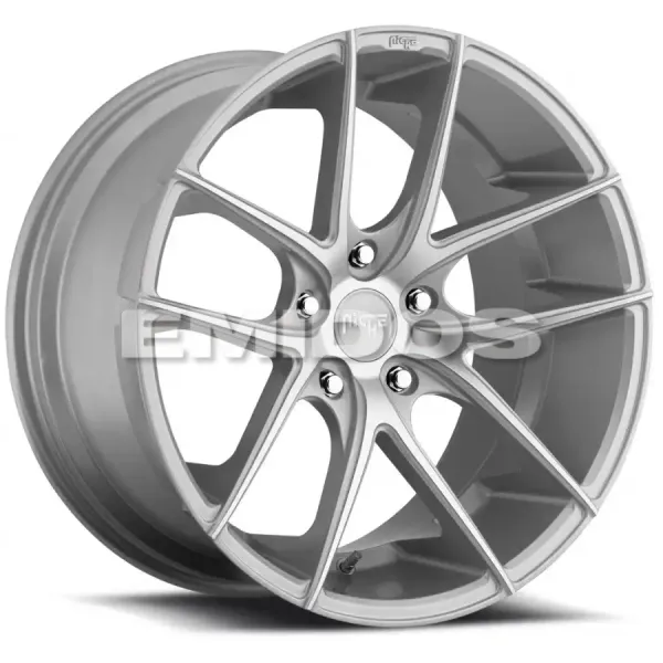 Niche M131 TARGA GLOSS SILVER MACHINED 5x114.3 R 8.5 72.56 35