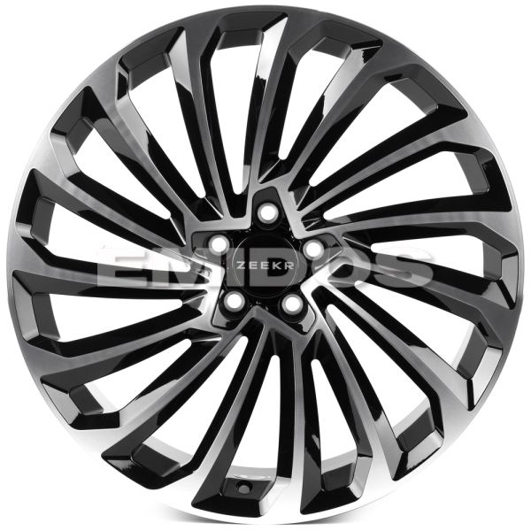 Комплект дисков 29787/20/63.4/Чёрный Глянцевый + Полированные Спицы