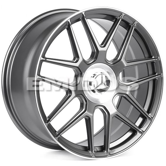 Комплект дисков 28613/21/66.5/Графит + Полированный Обод