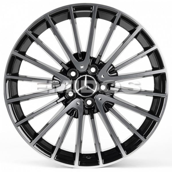 Комплект дисков 22902/18/66.5/Черный + Полированные Спицы