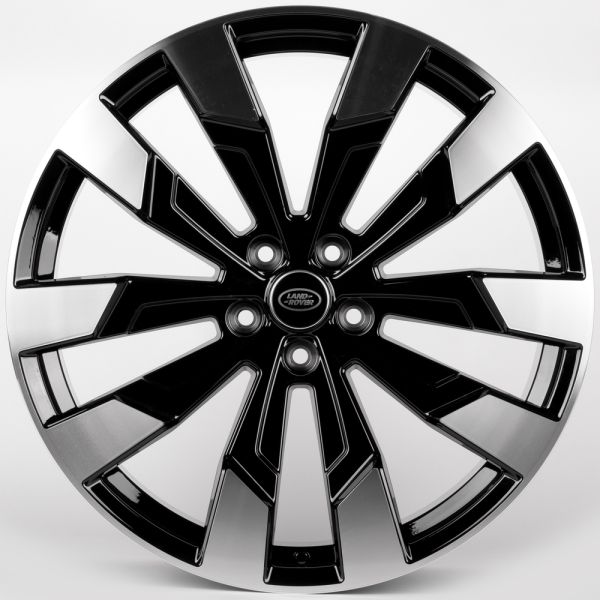 Комплект дисков 23516/22/72.56/Чёрный Глянцевый + Полированные Спицы