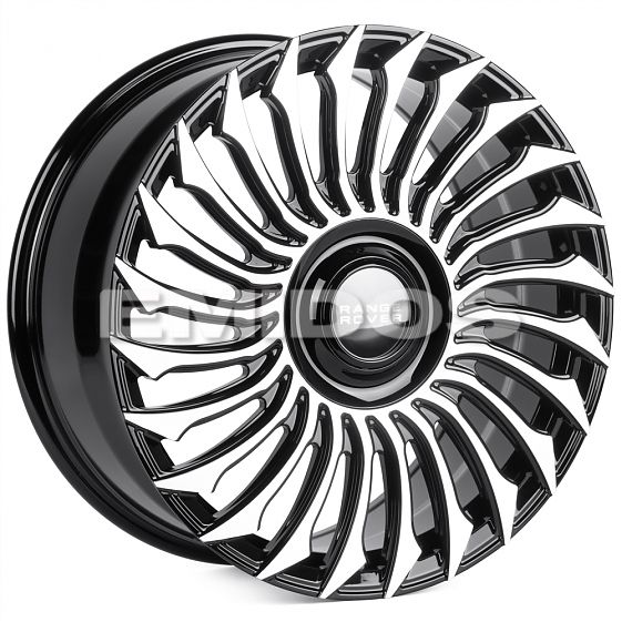 Комплект дисков 28586/20/72.56/Черный + Полированные Спицы